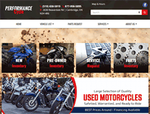 Tablet Screenshot of performancecycle.ca